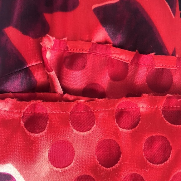 CAbi Red Hot Silk Blend Sleeveless Tunic Medium - Picture 13 of 14